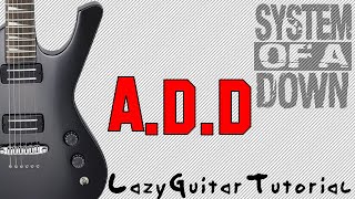 Lazy Darts guitar tutorial System of a Down [upl. by Idac60]