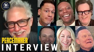 ‘Peacemaker’ Interviews  James Gunn John Cena Jennifer Holland  More [upl. by Bonns]