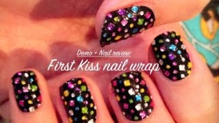 First Kiss 甲貼示範  用後感 nail wrap reivew  高比 Gobby [upl. by Zoha]