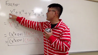 Factoring a quintic x5x4x3x2x1 by grouping [upl. by Mauralia]