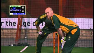 Indoor Cricket Masters World Series 2013 O40 Final Australia vs South Africa Part 1 [upl. by Delphina371]