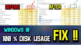 ➢Fix 100 disk usage in windows 10  High disk usage problem fix  2021 [upl. by Ashling463]