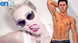 Miley Cyrus Drools Over Nick Jonas Shirtless Selfie [upl. by Kenzi]