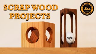 Fun Scrap Wood Projects  Magic Golf Ball and Cube Within a Cube [upl. by Suirtimed419]