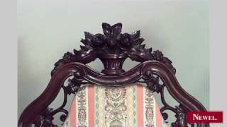 Antique American Victorian BELTER rosewood triple filigree [upl. by Kimberlee]