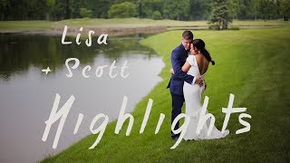 Lisa and Scott Barton Wedding  Highlights [upl. by Neeka]