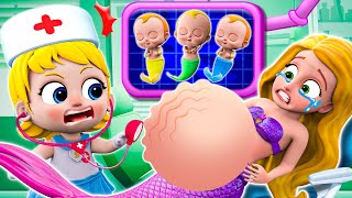 Rescuing a Pregnant Mermaid🧜‍♀️  Pregnant Mermaid Song  More Nursery Rhymes amp Kids Songs [upl. by Connors]