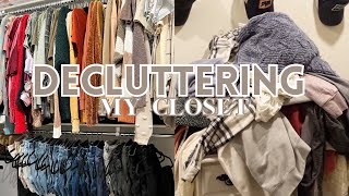 MAJOR CLOSET DECLUTTER amp PURGE 2024  ORGANIZE amp MINIMIZE YOUR CLOSET [upl. by Nairdad]