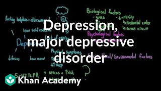 Depression and major depressive disorder  Behavior  MCAT  Khan Academy [upl. by Amaryl144]