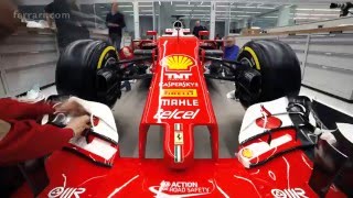 フェラーリSF16Hステッカー貼り映像  FERRARI SF16H Stickering MC [upl. by Nylynnej]