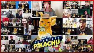 POKÉMON DETECTIVE PIKACHU Trailer 2  Reactions Mashup [upl. by Ynaiffit]