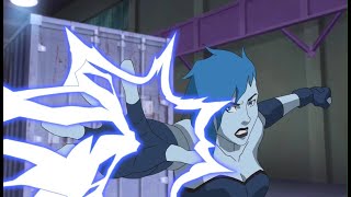 Livewire  All Scenes Powers  quotYoung Justicequot Season 3 [upl. by Ebbarta751]