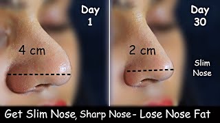 Get Slim Nose  Lose Nose Fat  Nose Reshaping  No Surgery  Nose Slimming Sharp Nose Exercise [upl. by Nottnerb]