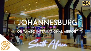 Johannesburg Airport OR Tambo International Airport Tour lounge South Africa JNB [upl. by Airuam735]