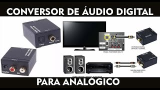 🔊 Conversor de Áudio Digital óptico para analógico RCA  link na descrição 🔊 [upl. by Ringe956]