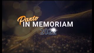 2022 PANTO IN MEMORIAM [upl. by Enela]