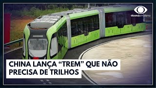 China lança trem pioneiro que circula sem a necessidade de trilhos [upl. by Socrates6]