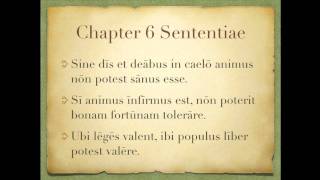 Chapter 6 Sententiae [upl. by Darian343]