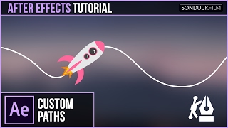 After Effects Tutorial Animate Any Object or Text Along a Custom Path [upl. by Ellemrac]