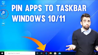 Pin APPS to Taskbar in SECONDS for Windows 10 and 11 [upl. by Efinnej]