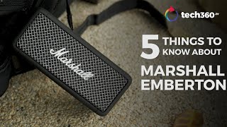 5 Things To Know About The New Marshall Emberton Speaker [upl. by Sinnod421]