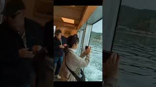 Miyajima ferry and the floating Torii gate of the shrine Japan [upl. by Marcoux201]