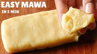 Instant Khoya Recipe  How to Make Khoya or Mawa in 5 Minutes Hindi [upl. by Aitnuahs]