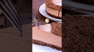 Easy amp Delicious NoBake Chocolate Cake Recipe dessert chocolate cake cheesecake yogurt shorts [upl. by Peale]