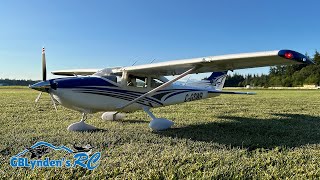 Sunset Flight  FMS Cessna 182 Skylane 1500mm RC Plane [upl. by Sherry]