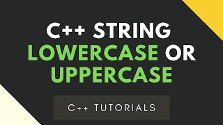 C Tutorials  Lowercase or Uppercase Strings [upl. by Peggy15]