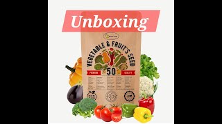 50 Types of Vegetable seeds Unboxing  My Urban Garden  like amp subscribe our channel [upl. by Ertha]