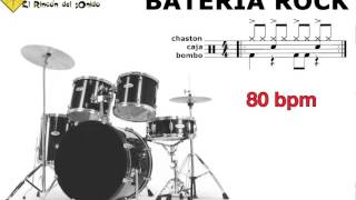 Bateria rock 80 bpm [upl. by Ocsirf398]