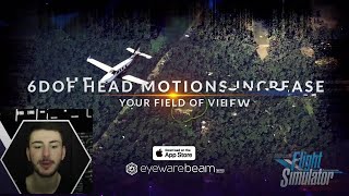 iPhone Head Tracking  Microsoft Flight Simulator  No Wearables  Head amp Eye Tracker App [upl. by Elletsirhc876]