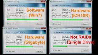 Raid0 Intel vs Gigabyte vs Windows Benchmark [upl. by Jocelyne]