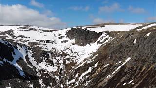 Loch Avon Snow and Crag Report  DJI Mavic Air Drone [upl. by Walrath]