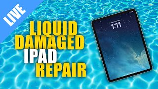 Repairing a Liquid Damaged iPad LIVE [upl. by Stoll]