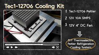 Tec112706 DIY Thermoelectric Peltier Refrigeration Cooling System  12V 10A SMPS [upl. by Assenay]