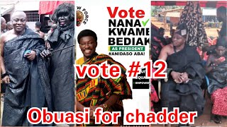 The chief of Obuasi campaigning publicly for Nana Kwame Bediako of the new force [upl. by Kcyrred315]