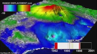 Watch Mount Etna breathing in this stunning Nasa animation [upl. by Barbe]