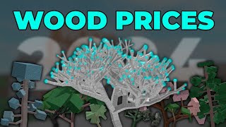 Wood Prices 2024  Lumber Tycoon 2 [upl. by Enirahtac]