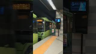 BursaRay Bursa Metrosu  Şehreküstü Ulucami Hanlar Bölgesi İstasyonu Tren Çıkışı [upl. by Jecon68]