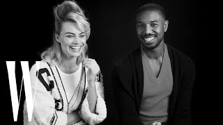 Margot Robbie and Michael B Jordan on Being Each Other’s Movie Crushes  W Magazine [upl. by Lim]