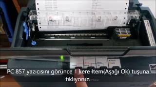 Epson LX 350 Karakter Tablosu Nasıl Ayarlanır  Saha Satış Otomasyonu [upl. by Oslec195]