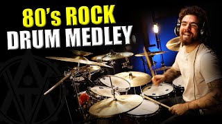 DrumsByDavid  80s Rock Medley [upl. by Eentruok31]