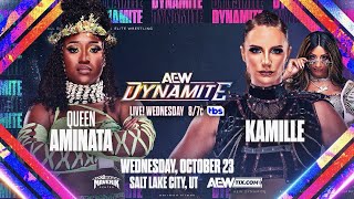 WWE 2K24 Queen Aminata Vs Kamille  AEW Dynamite 102324 [upl. by Ynottirb]