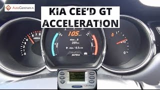 Kia ceed GT 5d 16 TGDI 204 hp  acceleration 0100 kmh [upl. by Yggep]