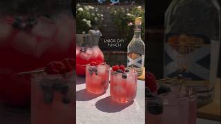 Labor day punch mocktail🍹mocktailmagic mocktailoftheday mocktail [upl. by Elocin]