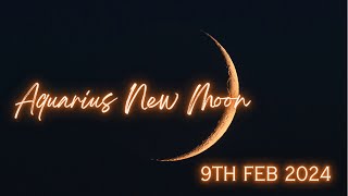 🌑AQUARIUS NEW MOON🌑Tarot ReadingAstro Forecast Collective9TH FEBRUARY [upl. by Star496]