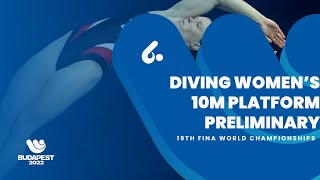 Full Event Diving  Women  10m Platform  Prelim finabudapest2022 [upl. by Golanka]