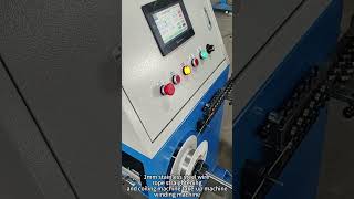 cnc1mm stainless steel wire rope straightening and coiling machine takeup machine winding machine [upl. by Ralli]